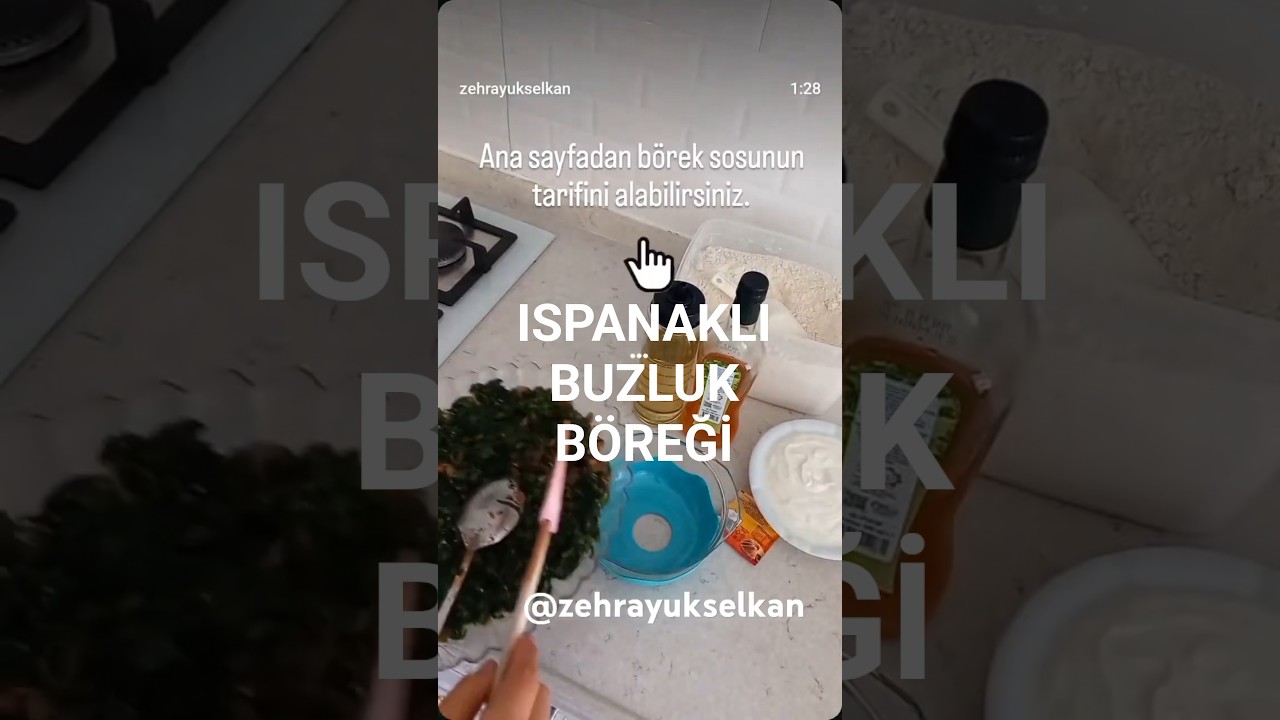 ISPANAKLI BUZLUK BÖREĞİ SOSU.#shortvideo#shortsfeed#shorts#yemektarifleri #short#shortsvideo#ramadan