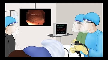 Colonoscopy: Submucosal Injection for EMR - Graphic Illustration