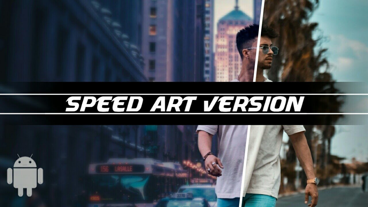 (Speed art version) How to blend an image to another background on android