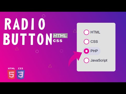 How to Create a Radio Button in HTML CSS | Custom Radio Button html css | membuat radio button html