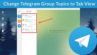 How to Change Telegram Group Topics from List View to Tab View