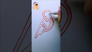 Drawing a bird with numbers 333 #birds #drawing #stepbystep #howtodraw #easydrawing #stepbystep