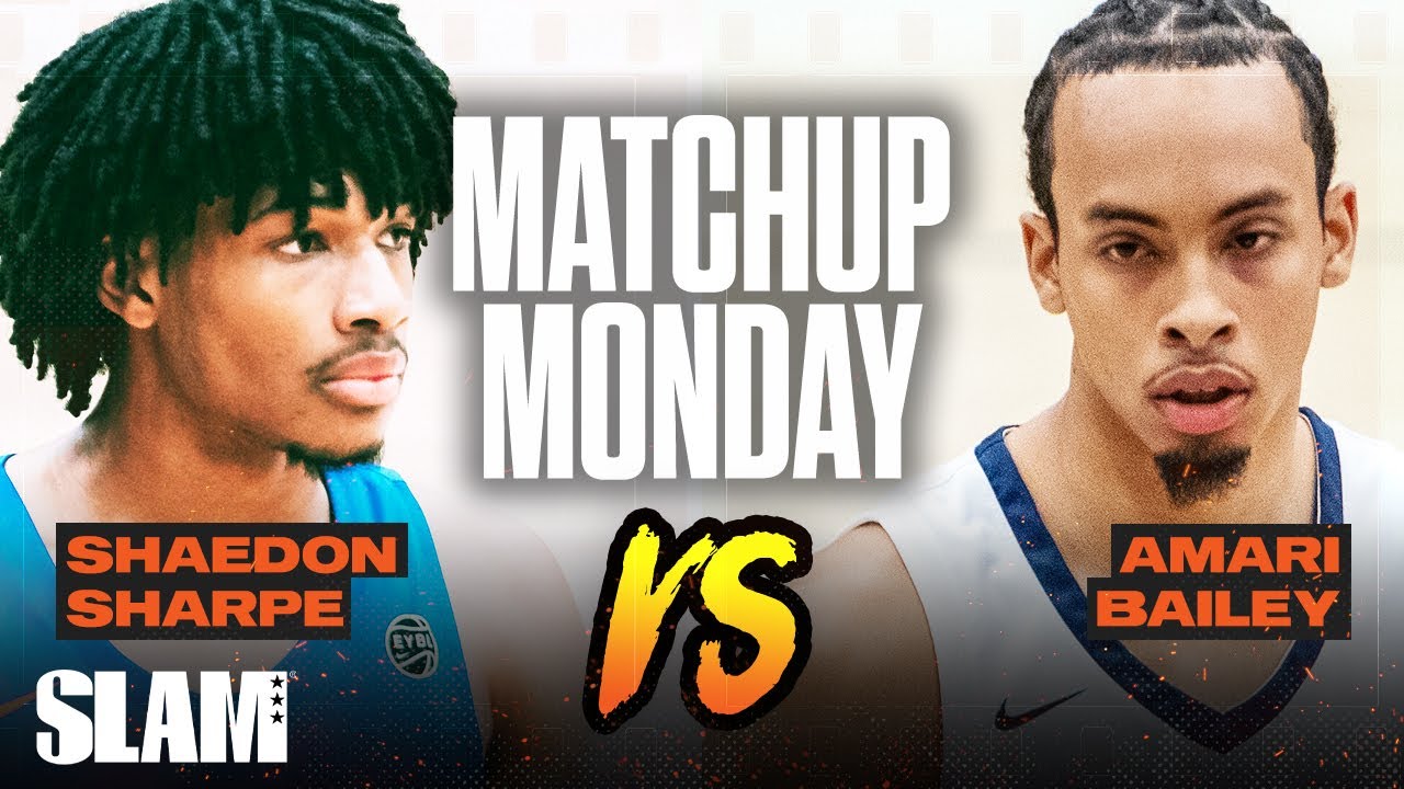 Shaedon Sharpe 🆚 Amari Bailey: Who's your #1 Ranked Senior⁉️ SLAM Matchup Monday