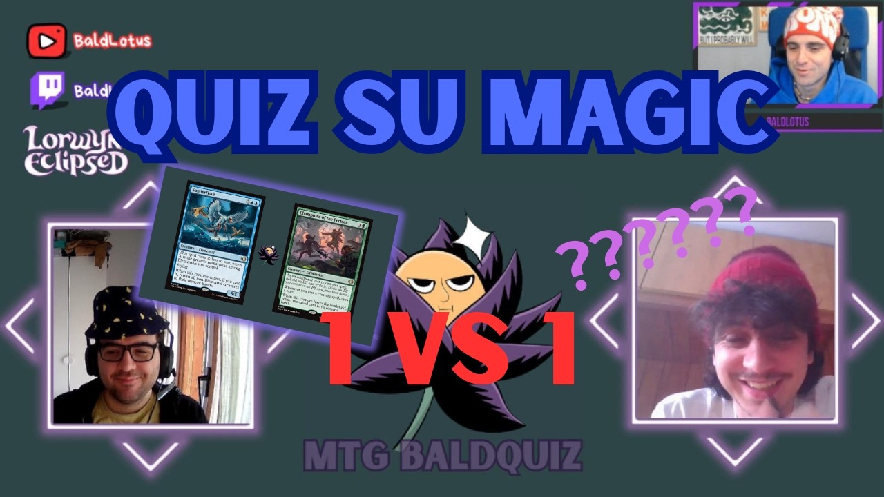 QUIZ SU MAGIC?! 🧠 MTG BALD QUIZ EP.1: 1 VS 1 (Chi ne sa di più?) #mtgarena #quiz #mtg