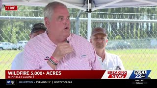 Officials give update on Brantley County wildfires: 4:30 p.m. Thursday