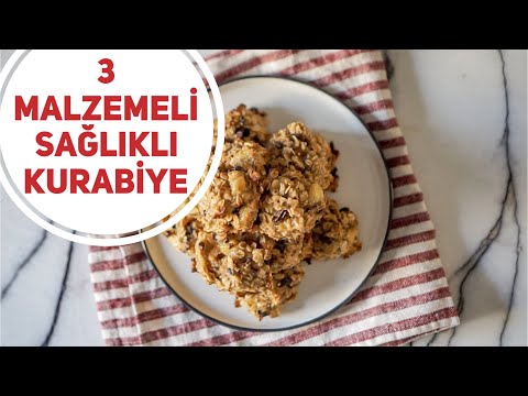 3 malzemeli sağlıklı kurabiye tarifi