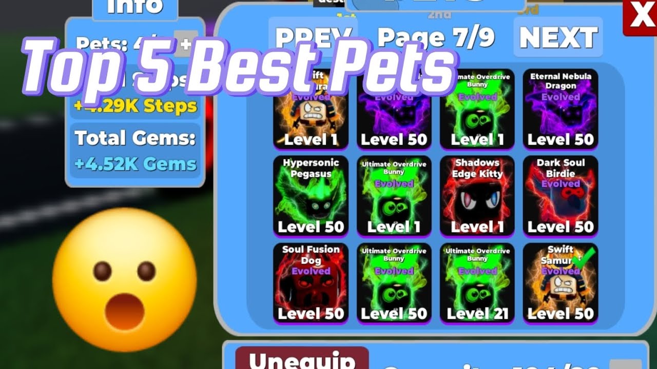 Top 5 Best Pets in Legend of Speed