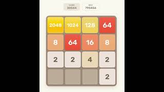 2048 Getting the 4096 tile without undo