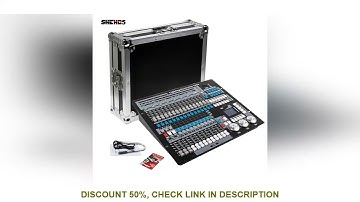 SHEHDS 1024 DMX Console With Flight Case DJ Controller Suitable for Moving Head Light Par Light Seri