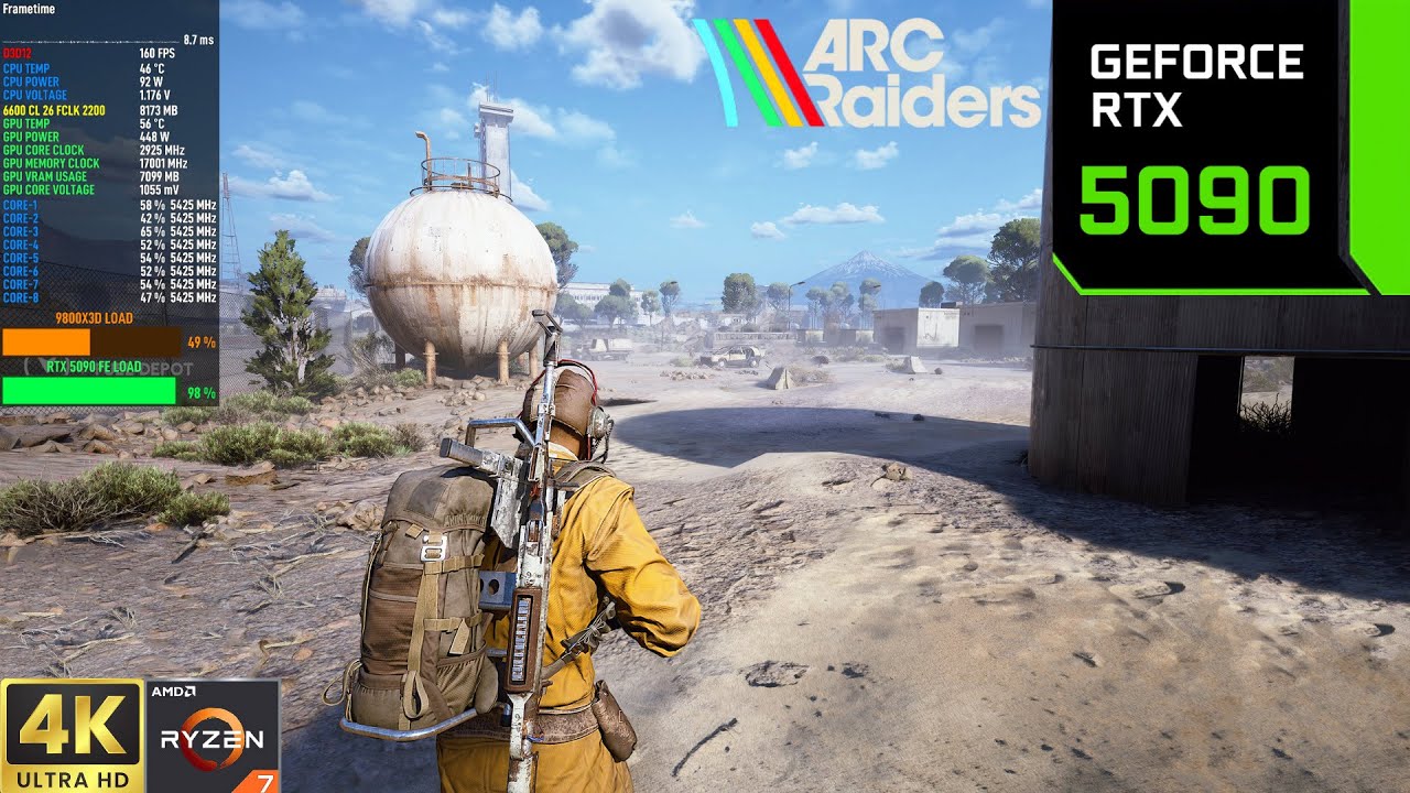 ARC Raiders - RTX 5090 4K DLSS 4, Ray Tracing Epic Settings - YouTube
