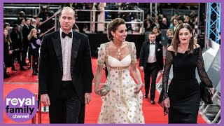 Duke and duchess of cambridge arrive at the bafta's in london