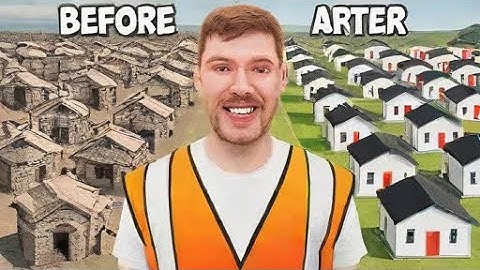 I Built 100 Homes And Gave Them Away - MrBeast - Summary