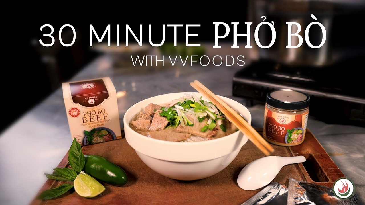 Quick & Easy 30 Minute Beef Pho Recipe That You Can Make At Home | V V Foods Recipes