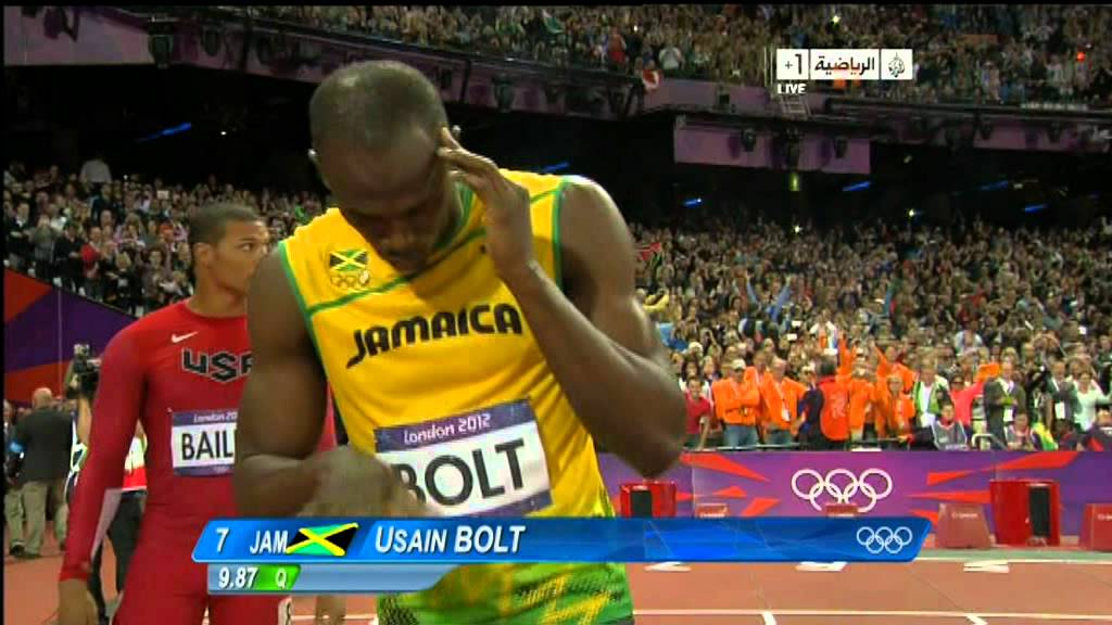 نهائي 100 متر اولمبياد لندن 2012   Finale du 100 mètres, Olympiques de Londres