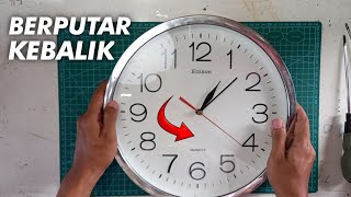 Cara Membuat Jam Berputar Terbalik, Ide Dekorasi Ruangan Unik.