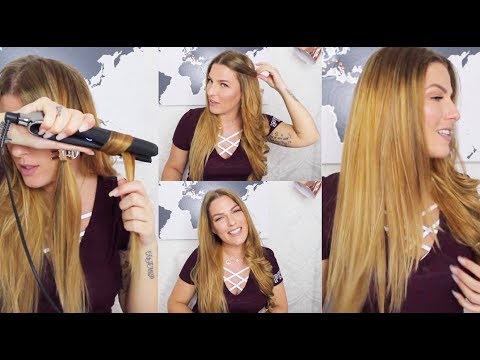 Locken Glatten Mit Ghd Glatteisen Hair Tutorial Easy Schnell Youtube