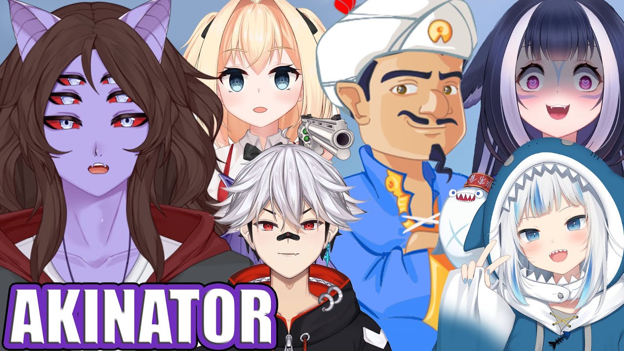 Procurando VTubers no Akinator