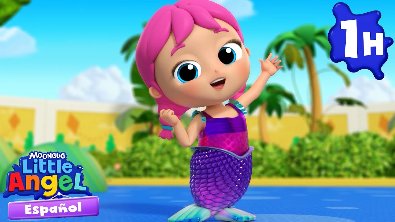 Jugamos a las sirenas con Sofi 🧜💦 Caricaturas | Canciones Infantiles 🎵 Little Angel Español