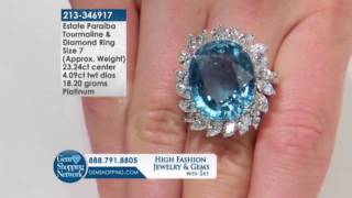 NEARLY 24 CT Paraiba Tourmaline! - Gem Shopping Network