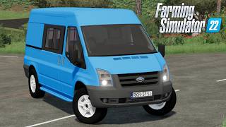 FS22 - Ford Transit VAN - PASSENGER BUS - NEW CAR MOD for Farming Simulator 2022 ROLEPLAY Download FS22 - Ford Transit VAN - PASSENGER BUS - NEW CAR MOD for Farming Simulator 2022 ROLEPLAY Download