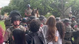 Dozens of Pro-Palestine Protesters Arrested at the University of Texas at Austin