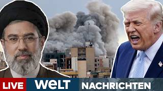 IRAN-KRIEG: „FEIGLINGE!“ Trump tobt! Neuer Ober-Mullah Chamenei siegessicher! | WELT LIVE screenshot 1