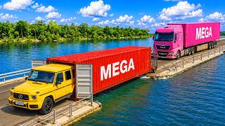Cars vs COLLAPSE Broken Bridge Challenge #02 in BeamNG.Drive |  Bng Mega