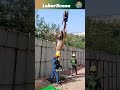 Construction Site: Crane Easily Removes Tree Stumps. #howto #work  #shorts #videos