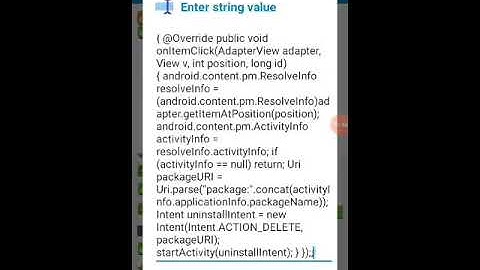 Create an app uninstaller using Sketchware pro
