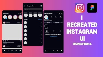 I Recreated Instagram Mobile App UI Using Figma! | Figma tutorial