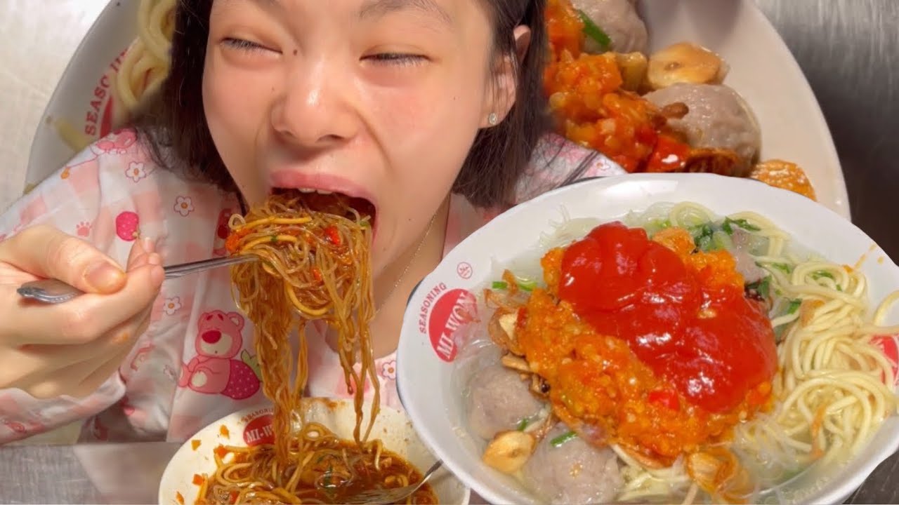 MAKAN BAKSO BUATAN SENDIRI!!!