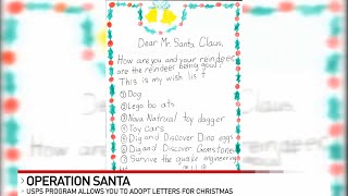 USPS recruiting generous helpers to fulfill children's wish lists through Operation Santa