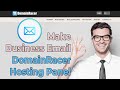 Domainracer  how to create business email id in domain racer panel