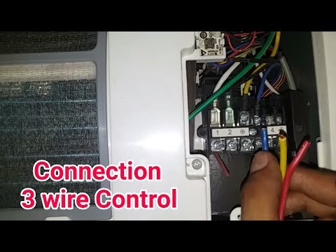 Connection ac indoor to outdoor 3 wire control | fully4world