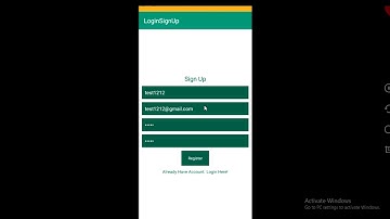 Android Login Sign Up Shared Preferences-Video23