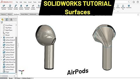 AirPods in SOLIDWORKS using Surfaces | Robo CAD