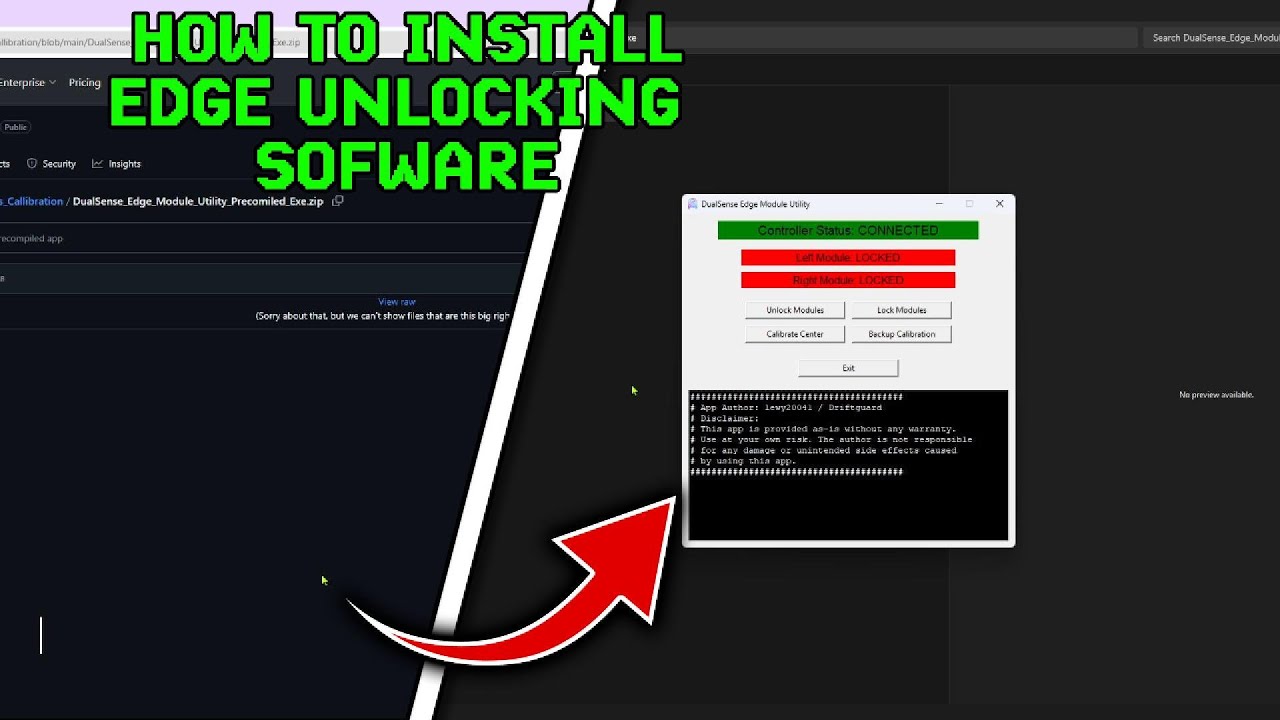 Edge 8 Module Install Unlock Your DualSense Edge! Module Unlocking Software Installation ...