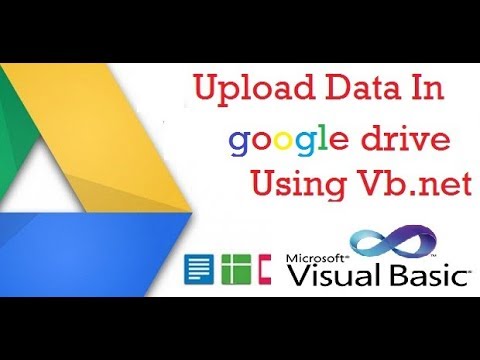 Upload Data in Google Drive Using Vb.net