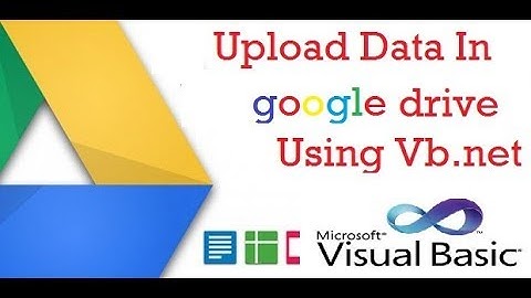 Upload Data in Google Drive Using Vb.net