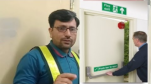 Emergency exit/fire exit doors|emergency Signages & symbols|evacuation|emergency plan|NFPA 101 & 170
