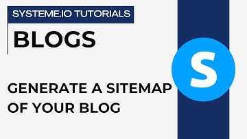 How to generate the sitemap for your blog | Systeme.io tutorials