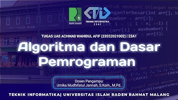UAS ALGORITMA DAN PEMROGRAMAN AFIF