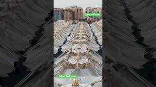 Miracle Umbrellas of Madinah – Automatic Shade System at Masjid Al Nabawi 🌤️ | Medina Sharif#madina