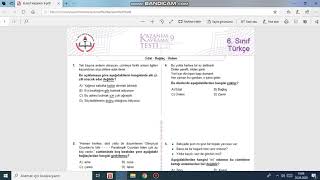 6.Sinif Türkçe Edat,Bağlaç,Ünlem Soru Özümü