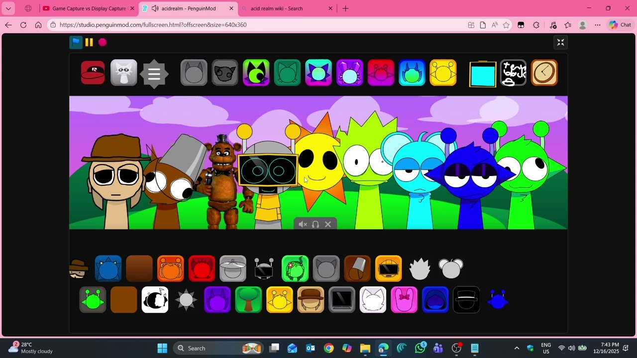 Sprunki Pyramixed Remake (Acid Realm) Added some ocs