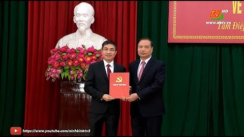 Công bố quyết định của Ban thường vụ Tỉnh ủy về công tác cán bộ tại thành phố Tam Điệp