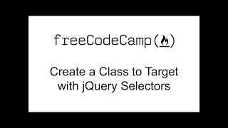Create a Class to Target with jQuery Selectors