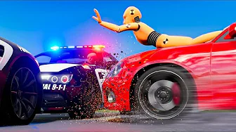 Can Police Traps Stop a Getaway Car? - BeamNG drive