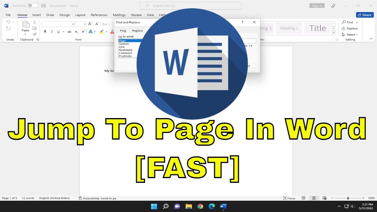 How to Jump to a Particular Page Number in Microsoft Word [Tutorial]