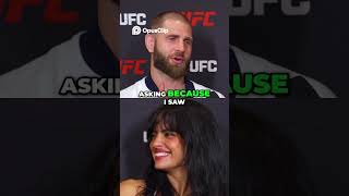 UFC Fighter Asked About Power Slap &amp; Ass Slap Confusion #ufc327 #ufc #pressconference